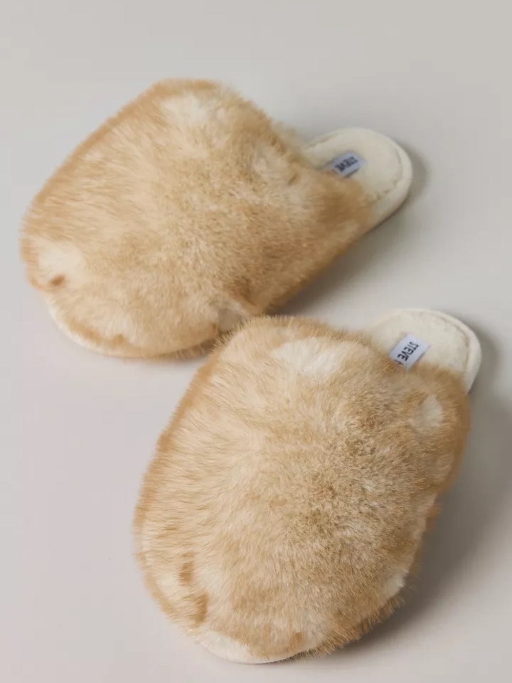 Steve Madden Poof Faux Fur Mule Slippers